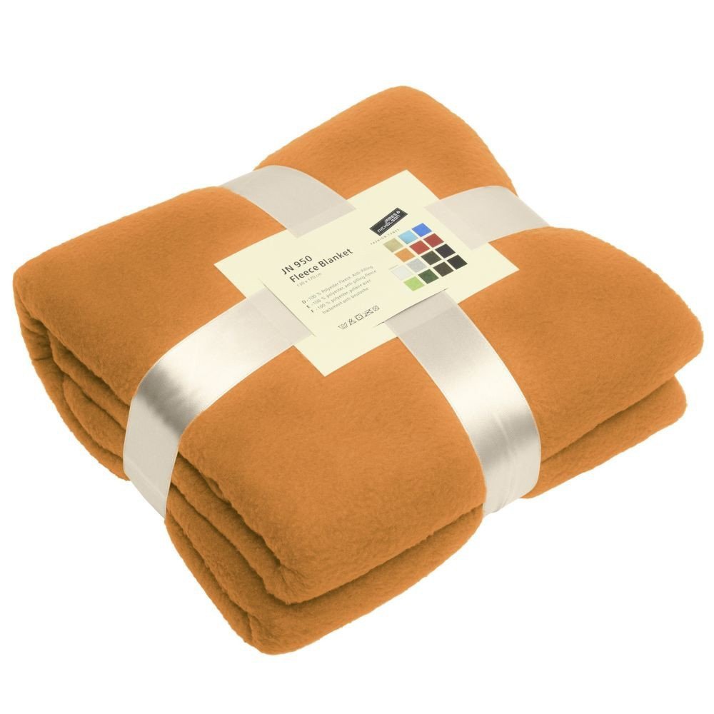 Fleece blanket 130x170 cm, 240 gr/m2, (orange) - AVIRO SIA - hotel and  restaurant goods
